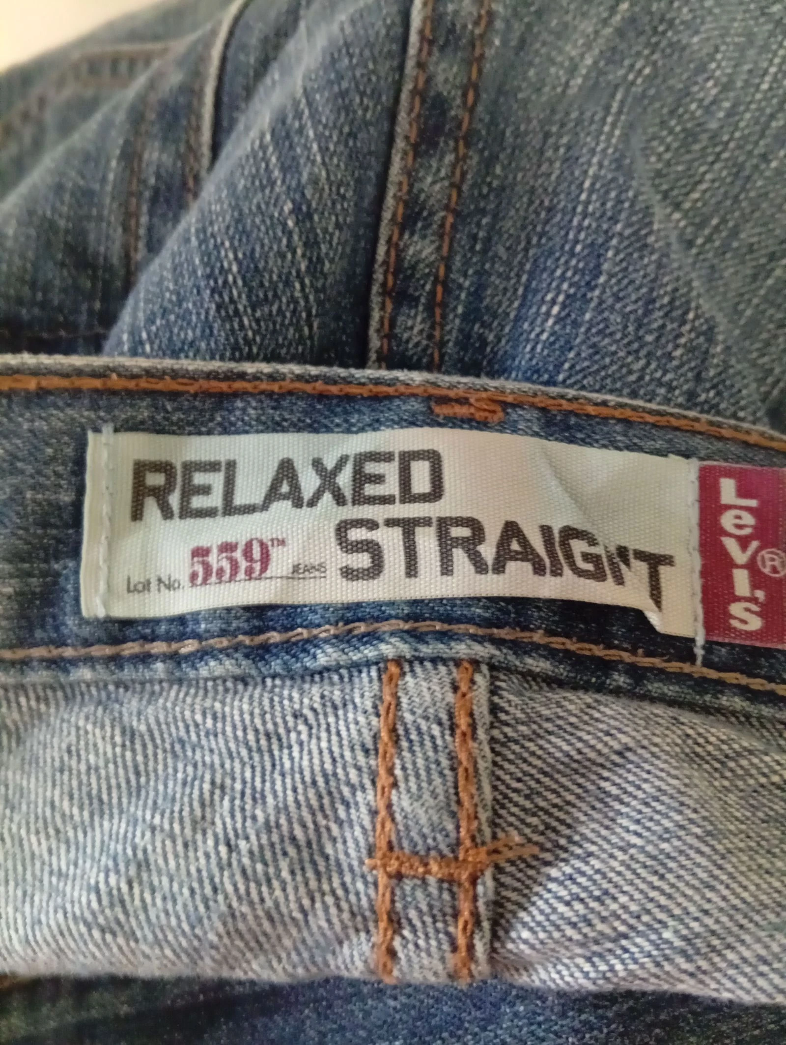 Rechte pasvorm Levi's 💯 katoen lichte slijtage onderaan – photo 5
